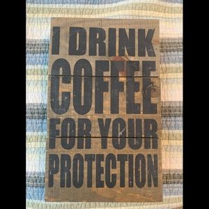 Wood Coffee Sign